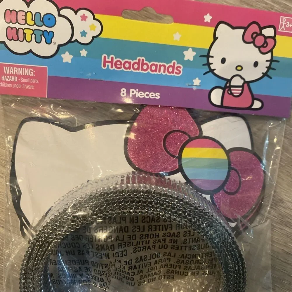 hello kitty party Hat Headbands Decorations with hello Kitty & Friends Set Of 8